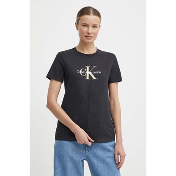 Calvin Klein Jeans Памучна тениска Calvin Klein Jeans в черно J20J223272 (J20J223272)