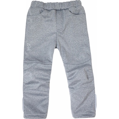 Esito Dětské softshellové kalhoty DUO Šedý melír šedá