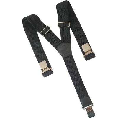 O&T Презрамки за панталон с клипс Natur, черни (1026/40)