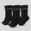 GymBeam Чорапи 3/4 Socks 3Pack Black S