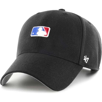 47brand Памучна шапка с козирка 47brand MLB Batter Man в черно с апликация (MLB.BRMPS01WBP.BK)