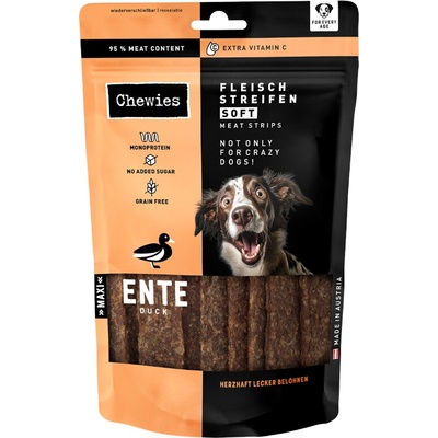 Chewies mäsové plátky výhodné balenie: kačacie 3 x 150 g