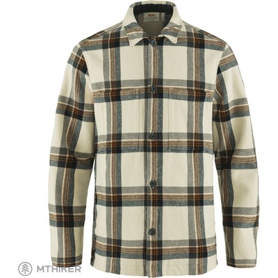 Fjällräven Singi flanelová vrchná košeľa chalk white/dark navy