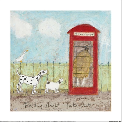 Umelecká tlač Sam Toft - Friday Night Takeout, 40 × 40 cm