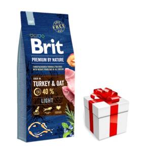 Brit Premium By Nature Light 15кг + безплатна изненада за кучето