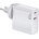 Makki Универсално зарядно за стена Charger Wall GaN - USB Type-C/A 65W White - MAKKI-GN65W1A1C (MAKKI-GN65W1A1C)