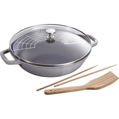 Pánev Wok STAUB 30cm šedá 4,19l