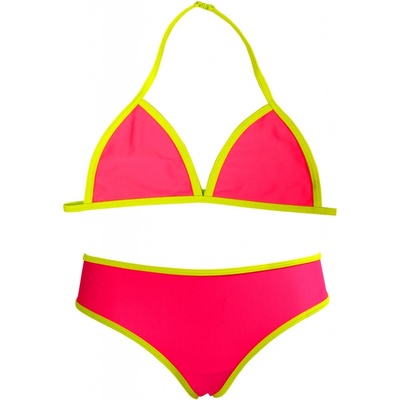 Antonia dievčenské trojuholničkové bikiny růžová