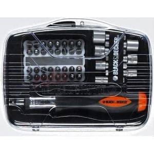 Black & Decker Комплект битове и вложки black+decker, 40 части, с тресчотка и отвертка a7062 (a7062)