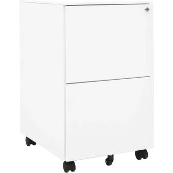 Image 1 of vidaXL Мобилен офис шкаф, бял, 39x45x67см, стомана (335974)