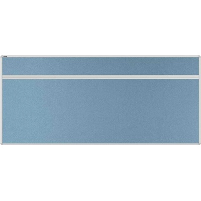 VMS VISION Stolový akustický paraván AKUSTIK ekoTAB oblý roh 180 x 80 cm svetlo modrý