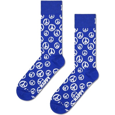 Happy Socks Чорапи Happy Socks Peace в синьо (P000731)
