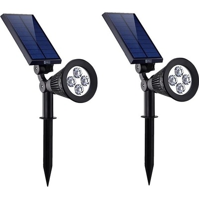 LEDSolar 4 solárne vonkajšie svetlo svietidlo do zeme 2 ks, 4 LED, bezdrôtové, iPRO, 1 W, studené