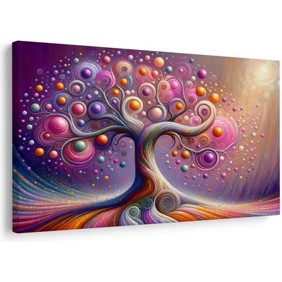 Obraz magický strom života v barvách - 60x40