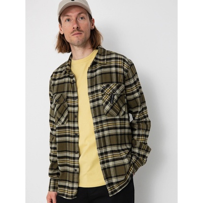 Brixton Bowery Flannel (ivy green/olive surplus/black)