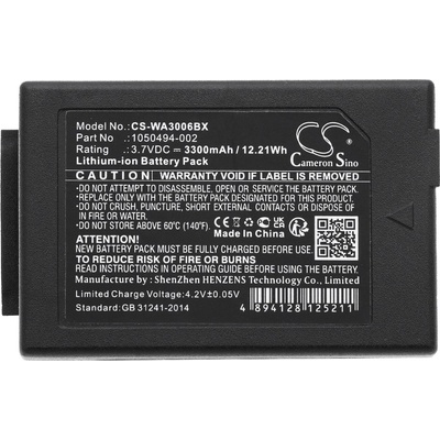 Cameron Sino Батерия за баркод скенер ZEBRA/ TEKLOGIX/ MOTOROLA WorkAbout Pro 4 LiIon 3.7V 3300mAh Cameron Sino (CS-WA3006BX)
