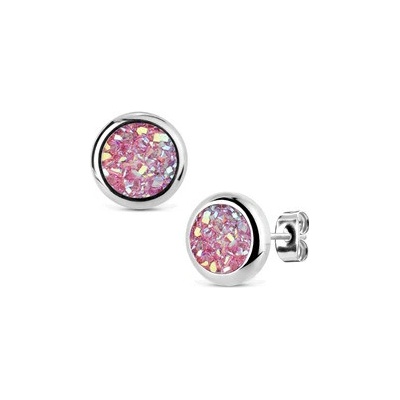 Nubis ocelové náušnice DRUZY Rose NB302