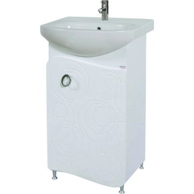 Makena Долен pvc шкаф с умивалник Бъбъл (348539)