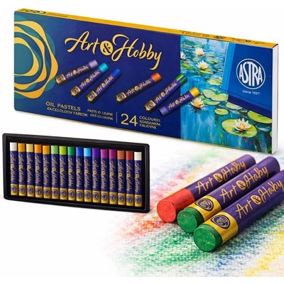 Art&Hobby olejový pastel 24 farieb