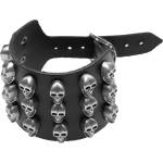 Black & metal гривна Черепи 3 - bwz-724