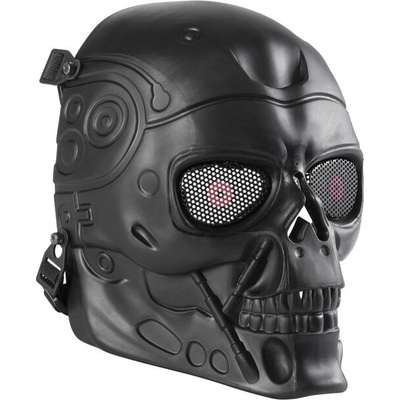! Wosport Airsoft maska Terminator čierna