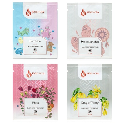 Issencia пробен комплект парфюми за пране 4 x 7 ml, унисекс