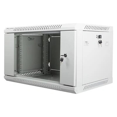 Lanberg rack cabinet 19 wall-mount 6U / 600x450 for self-assembly (flat pack), grey (WF01-6406-10S)