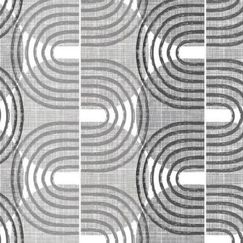 Obrus PVC 206D, metráž, 20 m x 140 cm, obloučky sivé, IMPOL TRADE