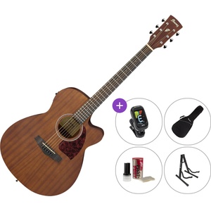 Ibanez PC12MHCE-OPN Premium SET Open Pore Natural Електро-акустична китара Джъмбо