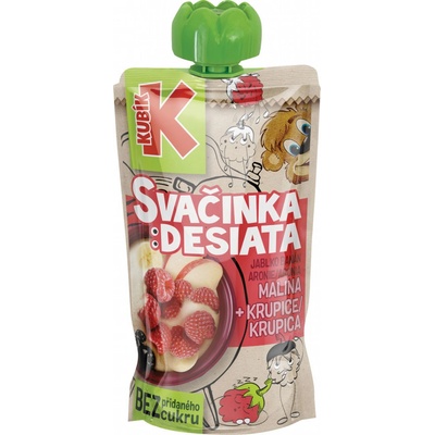 Kubík desiata ovocné pyré jablko+banán+malina+krupica 100 g