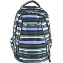 Školní batohy Target batoh 2v1 Pruhovaný černo modro zelená