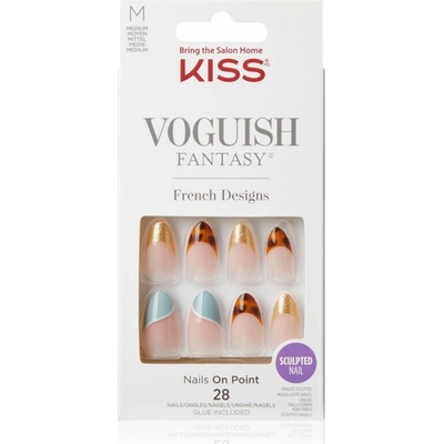 KISS Voguish Fantasy Magnifique umělé nehty medium Charmante 28 ks