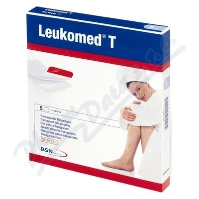 Leukomed T 8 x 10 cm 5 ks filmová nápast bez polštářku