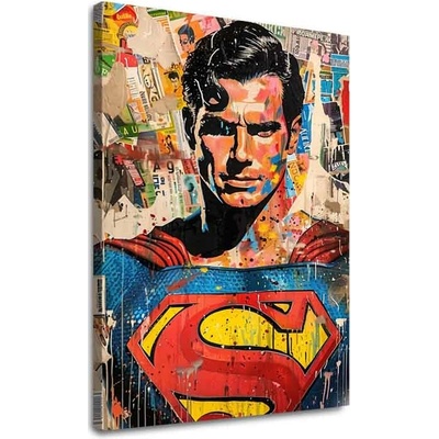 Obraz Superman: Pop ikona | dokončené rukou umelca - 100x150 cm