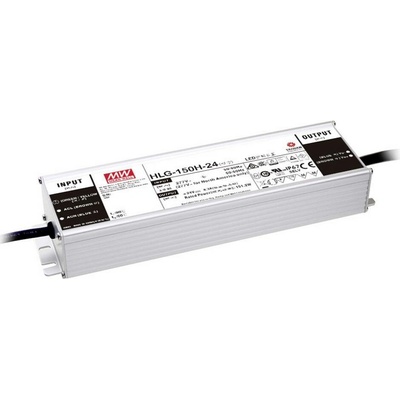 MEAN WELL HLG-150H-24AB LED driver konstantní napětí 151.2 W 3.8 - 6.3 A 22 - 27 V/DC stmívatelný, stmívací funkce 3v1 , nastavitelný, PFC spínací obvod ,