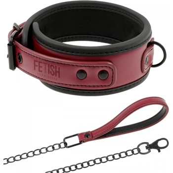 Image 1 of Fetish Submissive Веган нашийник с повод Fetish Submissive бордо