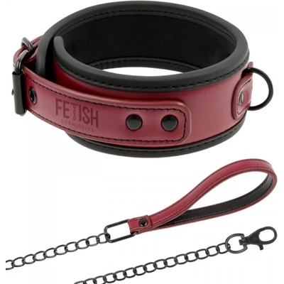 Fetish Submissive Веган нашийник с повод Fetish Submissive бордо