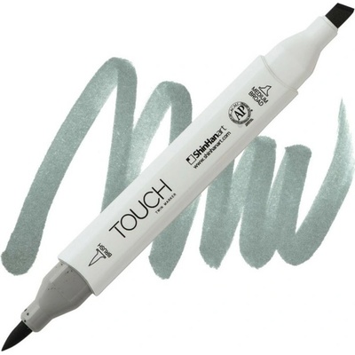 Lihová fixa TOUCH oboustranná Brush & Chisel, Green grey 5 (GG5)
