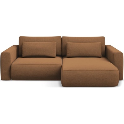 makamii Теракотен разтегателен ъглов диван с място за съхранение (десен ъгъл) Kapua - Makamii (KAPUA_RCF_S_24_P1_C9)