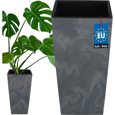 Prosperplast Urbi Square Kvetináč 30 x 55 x 30 cm antracitový