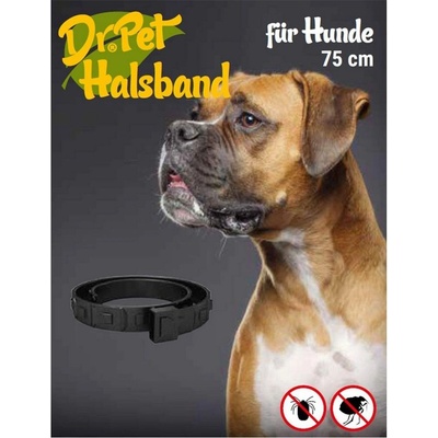 Dr. Pet антипаразитен нашийник за кучета ЧЕРЕН 75 см