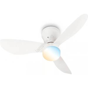 Brilo - LED димируем таванен вентилатор LUFITO LED/15W/230V 3000/4000/6000K бял + дистанционно управление (BL2363)