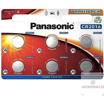 Panasonic CR2016 6ks CR-2016EL/6B