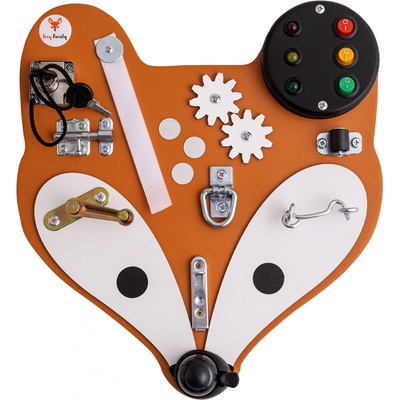 Foxy Family Activity board malá hlava líšky oranžová