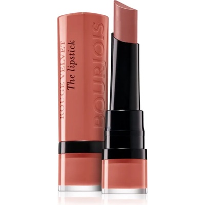 Bourjois Rouge Velvet The Lipstick матиращо червило цвят 15 Peach Tatin 2, 4 гр