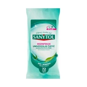 SANYTOL Dezinfekční univerzální čistící utěrky s vůní Eukalyptu 36 ks