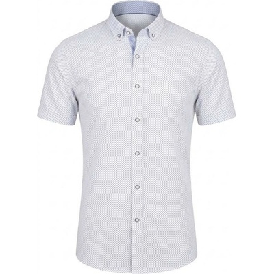 Ego Man pánská košile krátký rukáv regular fit EKR-237-1 bílá