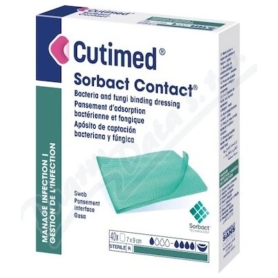 Cutimed Sorbact Cont.ant.kr.7 x 9 cm roz.17 x 28 cm 40 ks