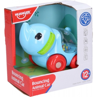 Wiky Hrkálka slon na kolieskach 11 cm