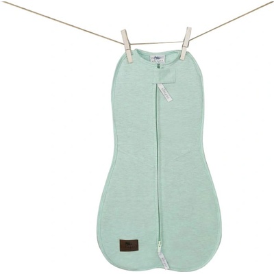 Sleepee Zavinovačka First Step Swaddle mintová s čiapočkou